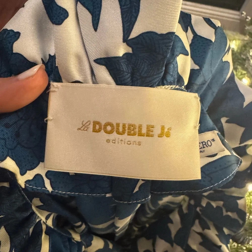 LA DoubleJ Long and Sassy Blue and White Maxi Dress - Picture 4 of 5